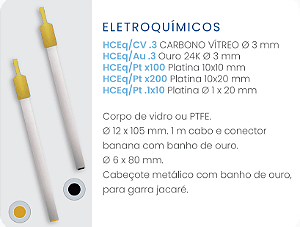 Eletrodo Carbono Vítreo Ø 3 mm